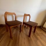 2 wooden chairs