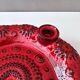 Vintage ceramic advent wreath, candle holder, 70's christmas