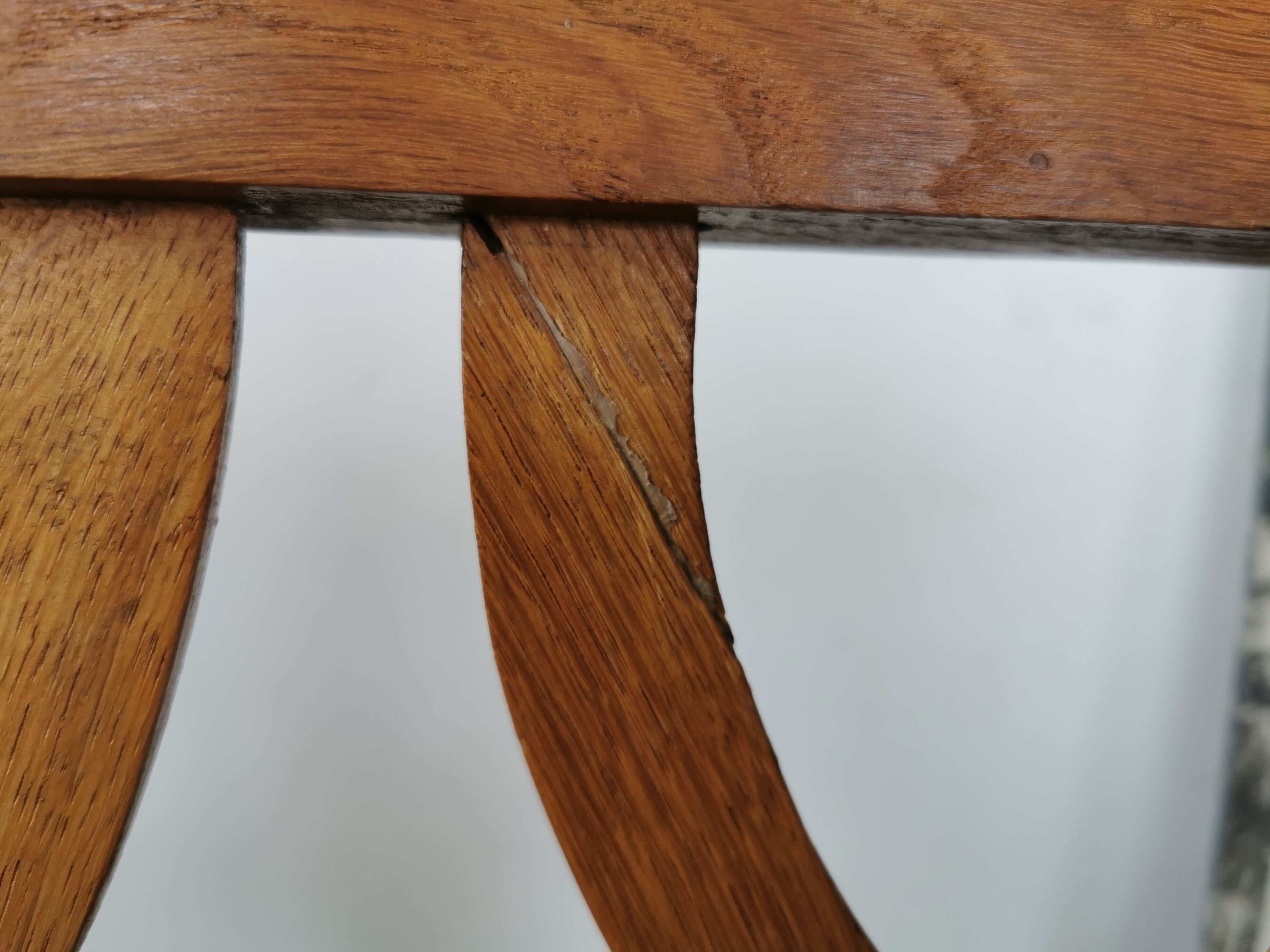 Art deco oak armchair 1940/1950