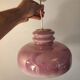 Purple and white opaline pendant light from the 60s/70s.