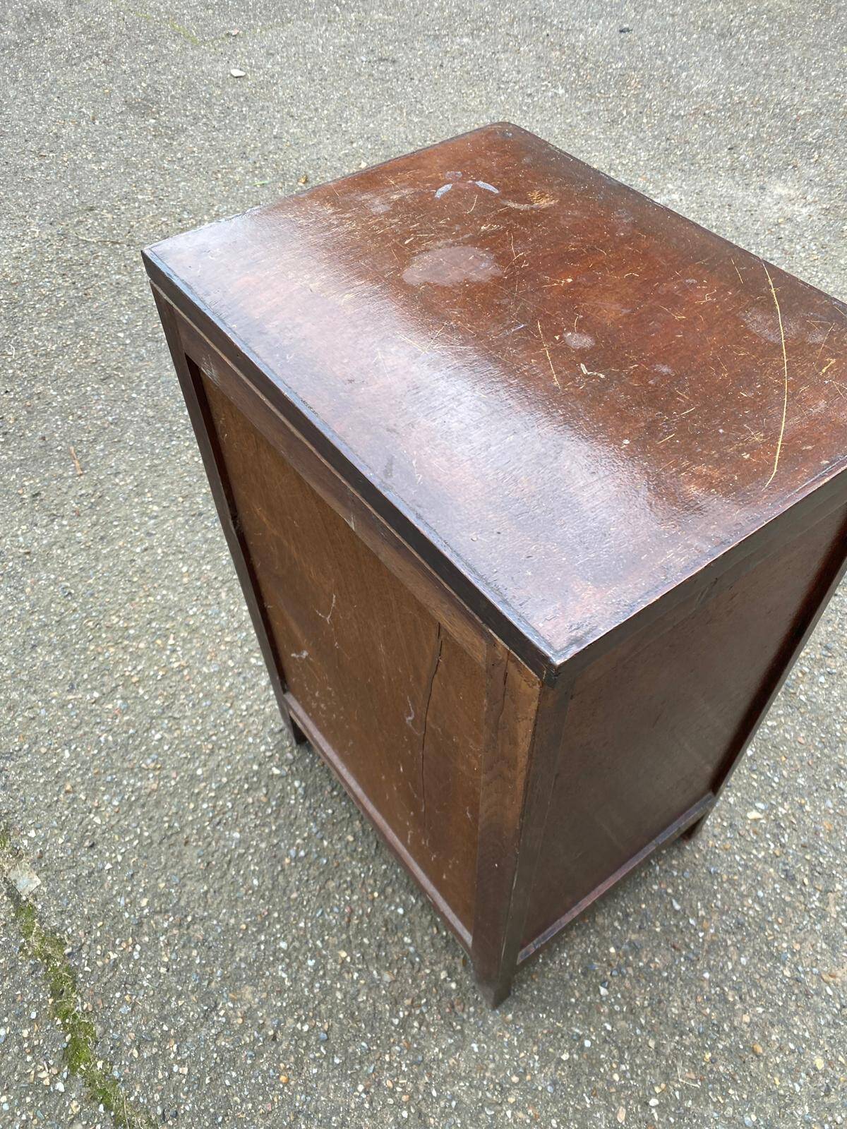 1960s Art Deco wooden bedside table