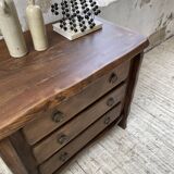 Solid elm aranjou chest of drawers
