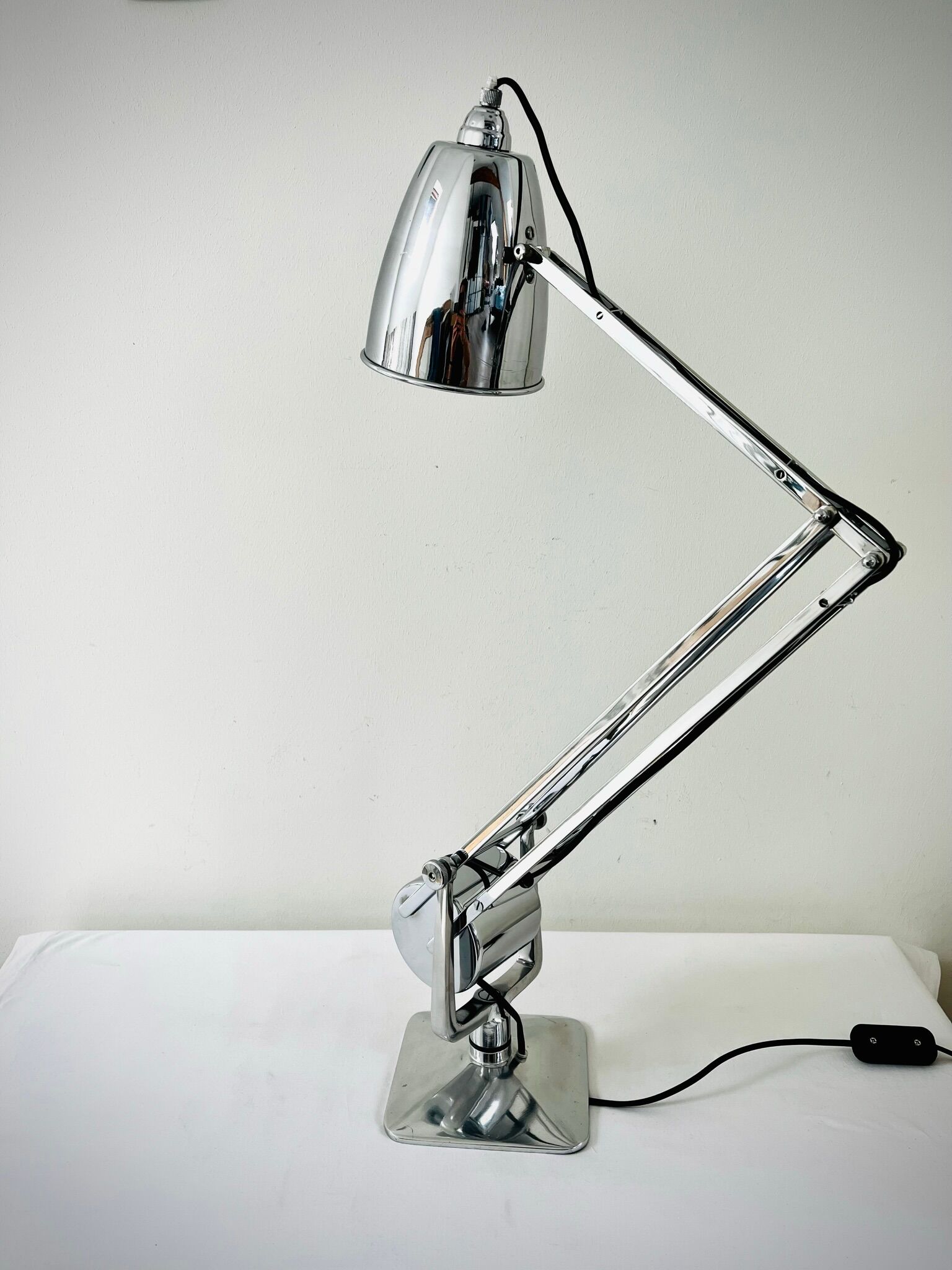 Chrome Giso Gispen "Rooney" desk lamp / Anglepoise