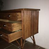 Rattan chest of drawers