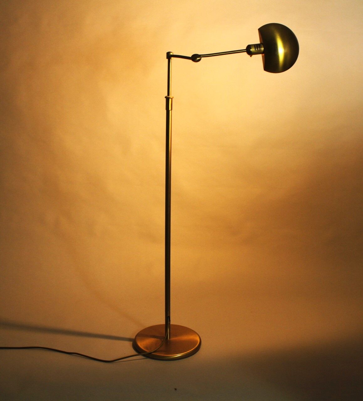 Brass Floor Lamp from Holtkötter Leuchten, 1980s