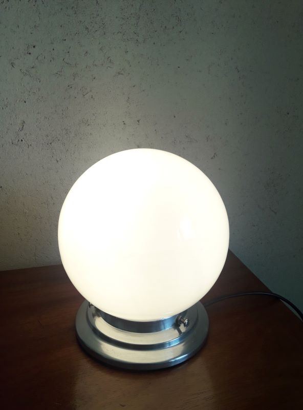 Lamp, Art Deco globe ceiling light