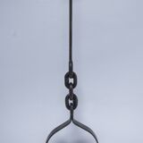 60s steel link floor lamp base