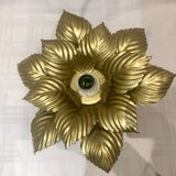 Wall lamp or ceiling lamp golden flower