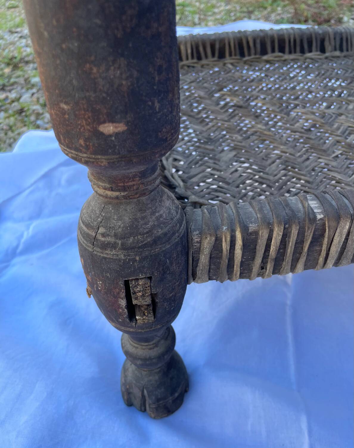 Traditional low Indian chair