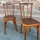 Paire de chaises bistrot café bois courbé