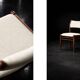 Chaises en teck et tissu beige danois modernes du milieu du siècle, ensemble de 4