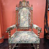 Neo-baroque armchair, circa 1880