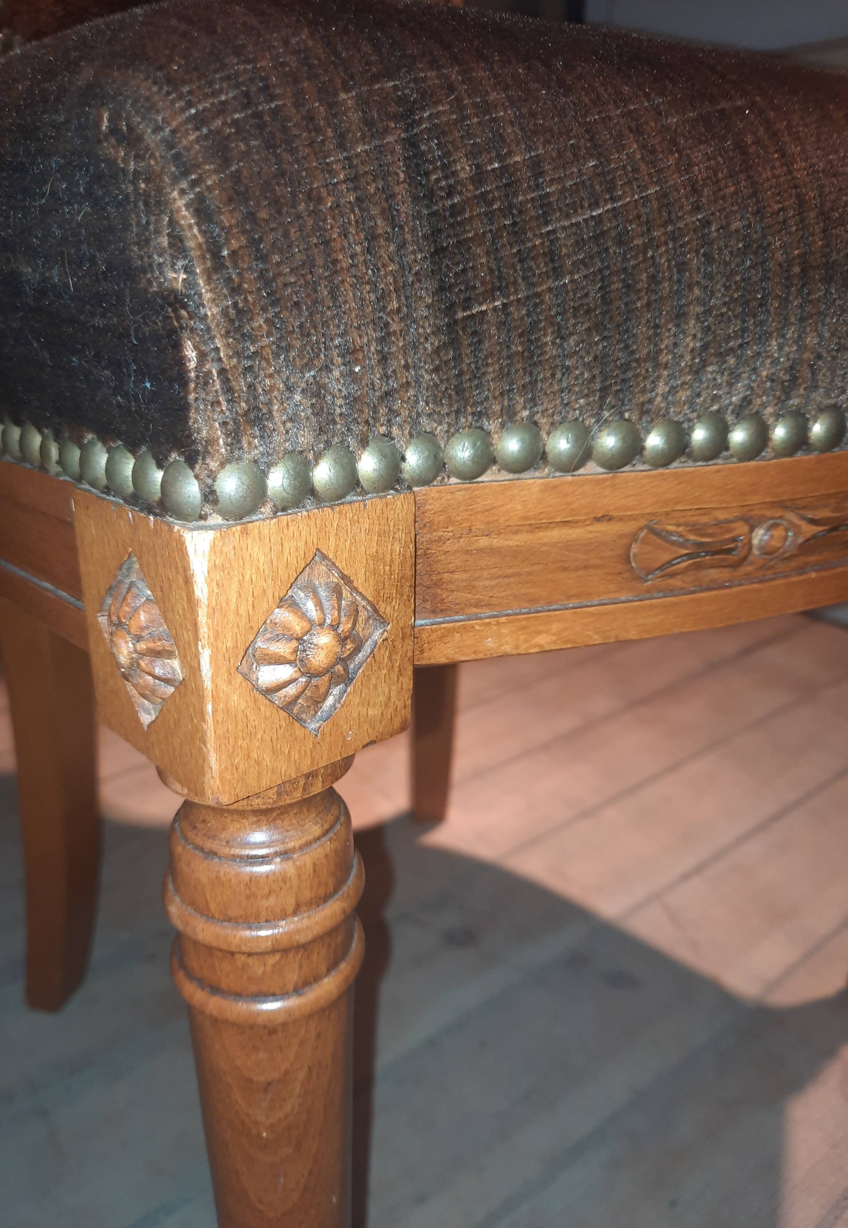 Serie de 6 chaises style directoire