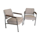 Fauteuil tchèque, 1960, métal, tissu et bois