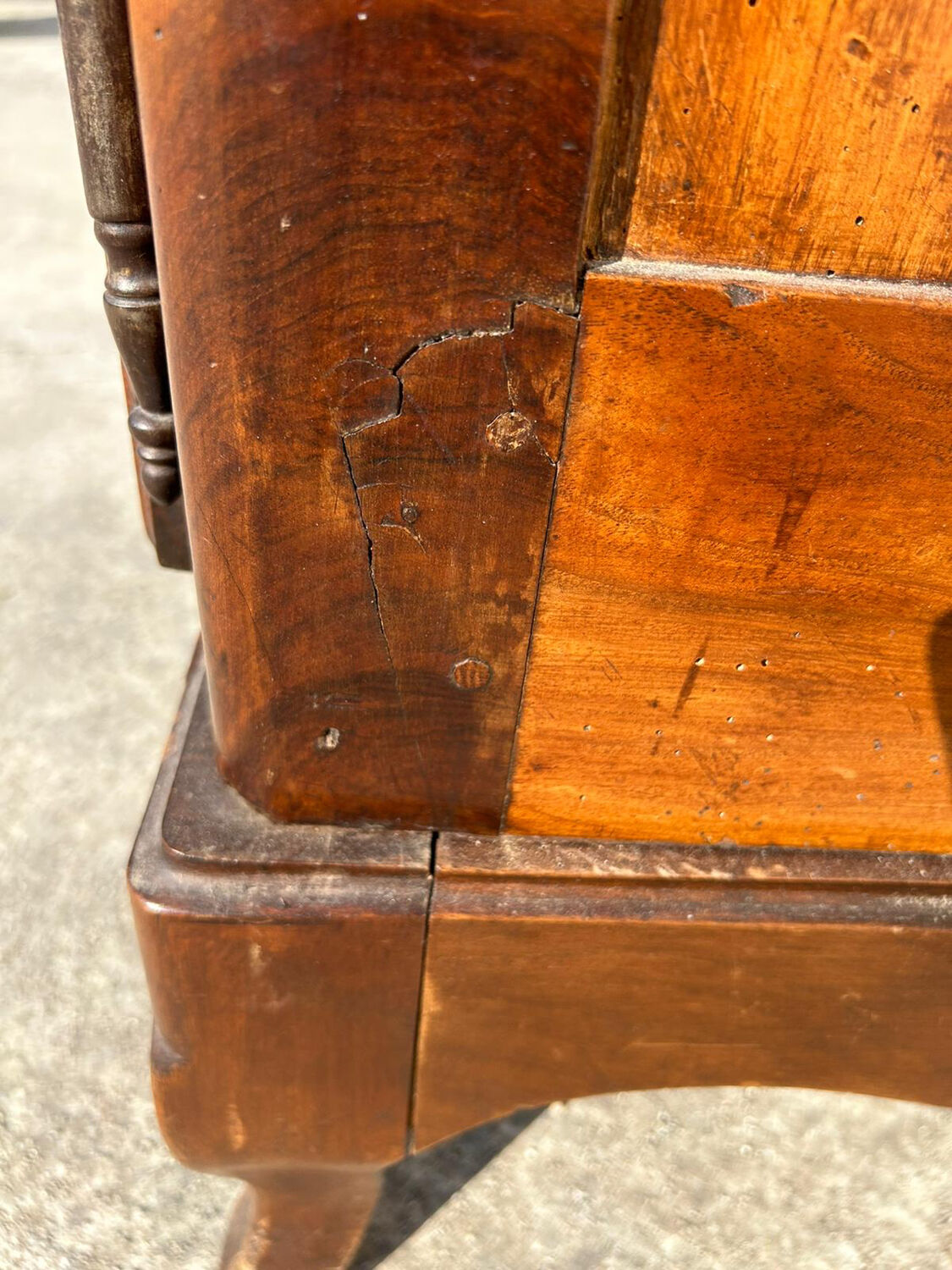 Antique wardrobe Louis XV style walnut