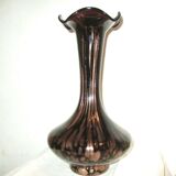 Vase à inclusion en verre aventurine