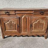 Gros bahut louis xv en chene to restore of the xviii th century