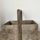 Wooden basket for the garden or workshop, folk art