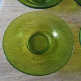 4 assiettes creuses en verre