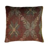 Vintage turkish kilim cushion cover , 55 x 55 cm