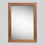 1940 beveled mirror solid raw oak 74x104