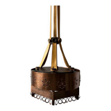 Arts and crafts metal ceiling lamp | Sweden | 1920s