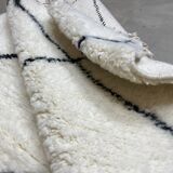 White wool carpet with diamonds