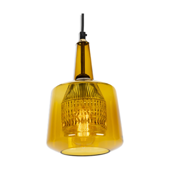 Green glass pendant lamp by Carl Fagerlund for Orrefors