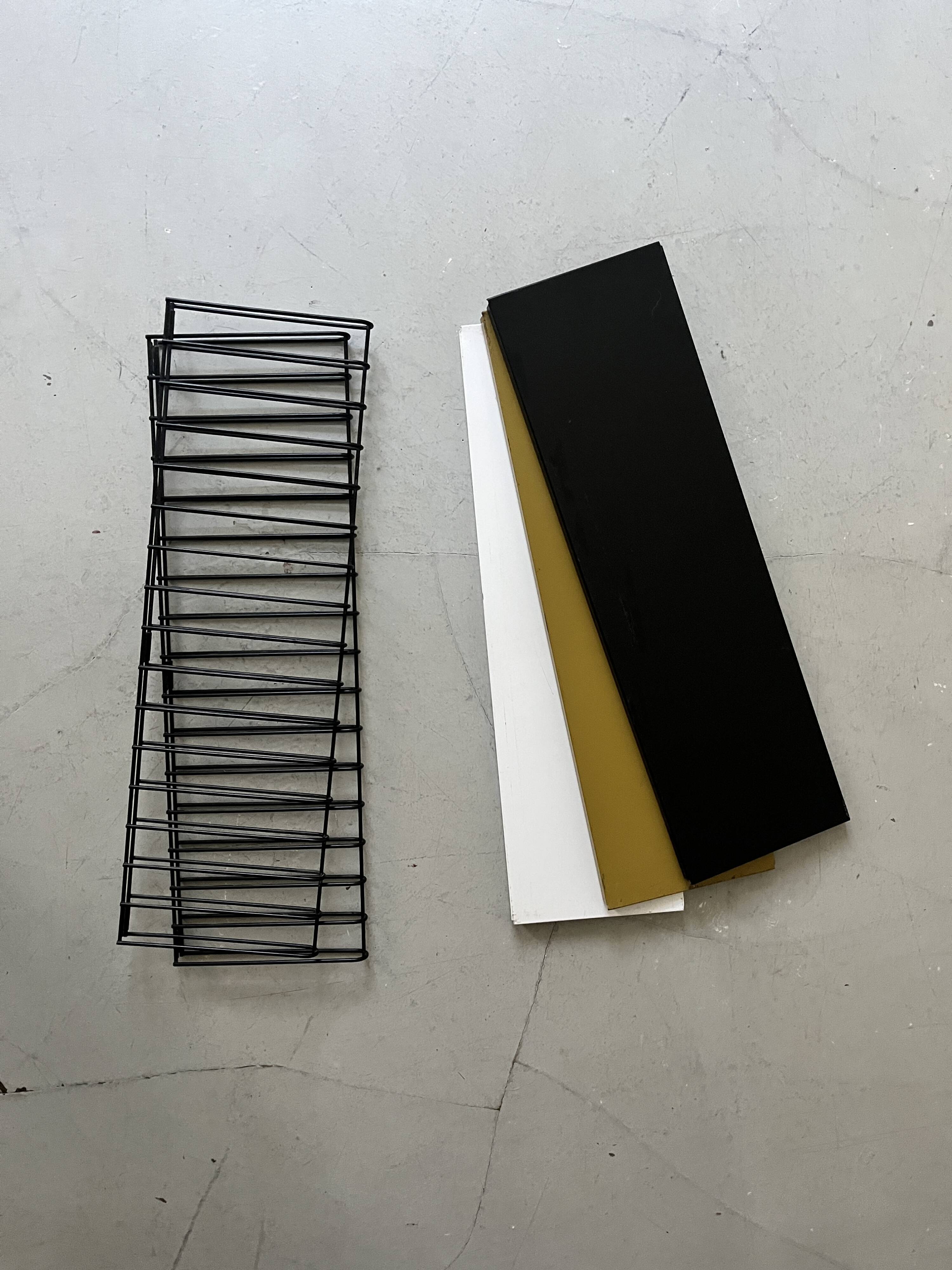 Tomado design metal wall shelf 1970