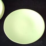 6 Oval flat plates Faïencerie de Salins