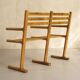 Set of 4 chairs and a bench, France 1960
