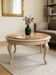 Table basse Louis XV en marbre ocre