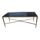 Brass and marble coffee table