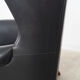 Black leather armchair, Danish design, 1970s, production: Denmark