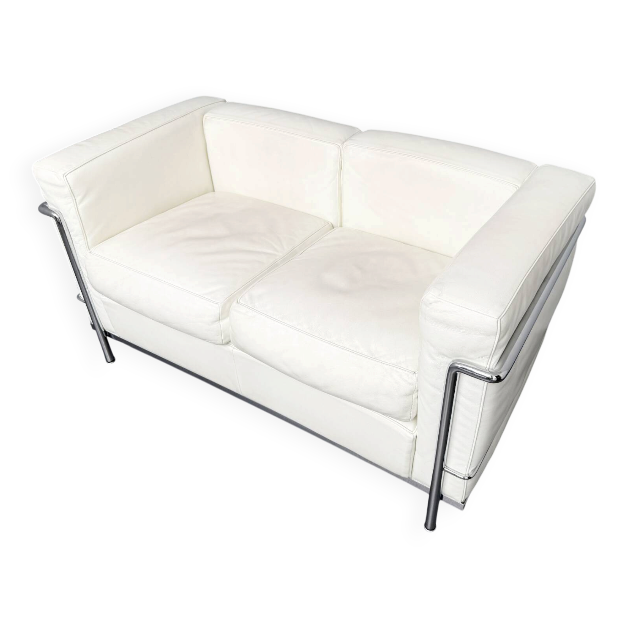 LC2 2-seater sofa by Le Corbusier for Cassina, Italy, 2000s