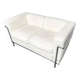 LC2 2-seater sofa by Le Corbusier for Cassina, Italy, 2000s