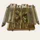 Brass Glass Flushmount, 1970s