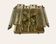 Brass Glass Flushmount, 1970s