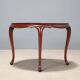 Antique mahogany and opaline glass coffee table, Italy, 20th century.
