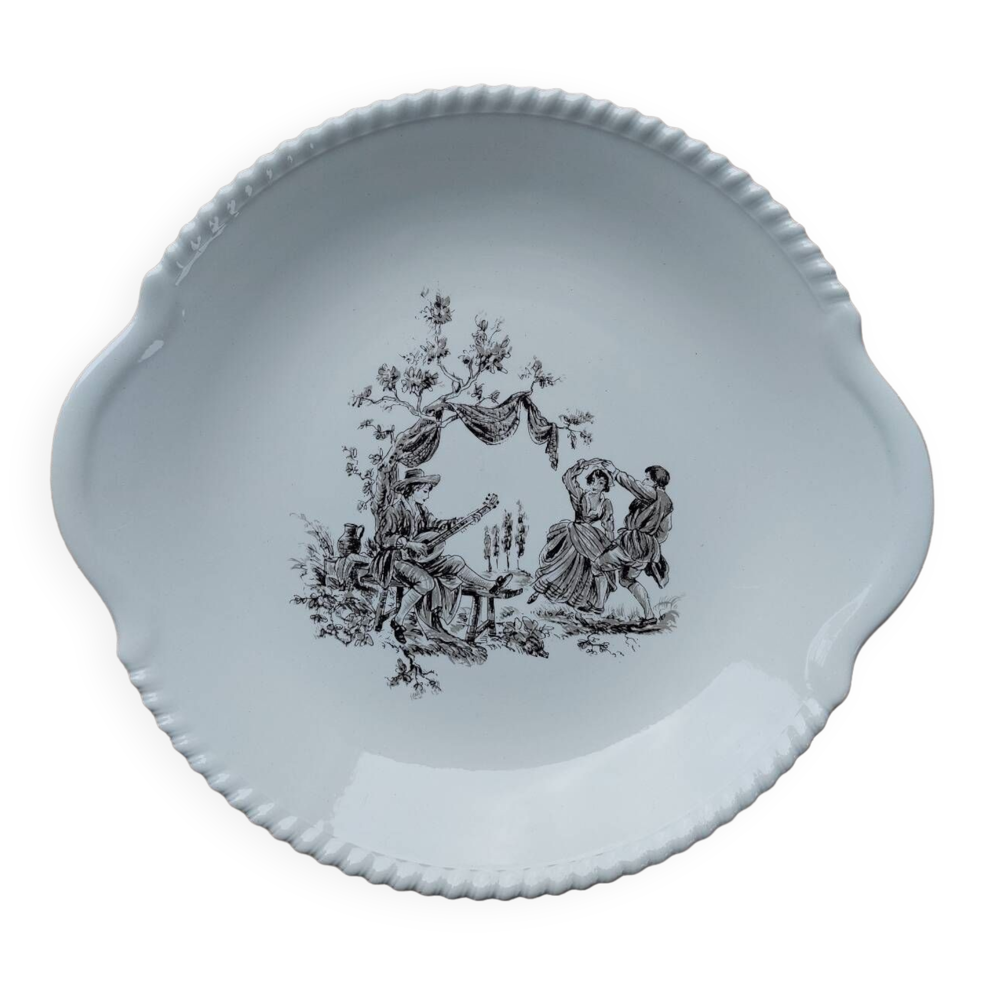 Serving dish Lunéville Badonviller