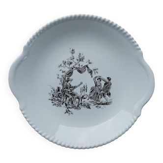 Serving dish Lunéville Badonviller