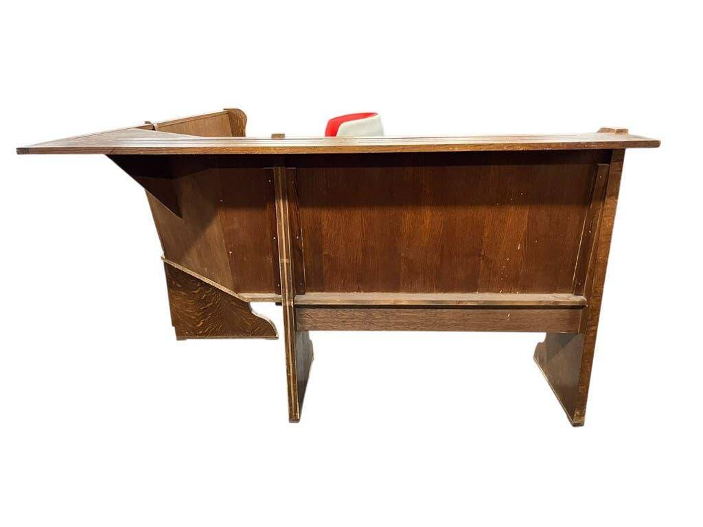 Vintage wooden corner bench