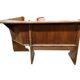 Vintage wooden corner bench