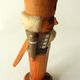 Handmade wooden nutcracker (miner), made in Erzgebirge/East Germany, vintage from the 1950s