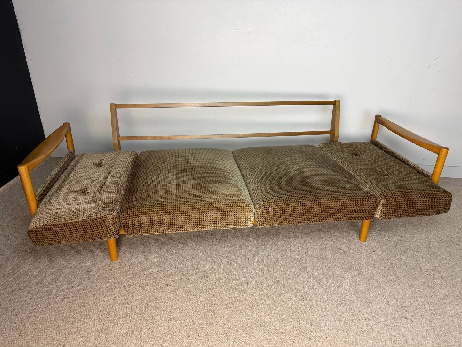 D-Bed sofa and two vintage armchairs from the 70s/80s.