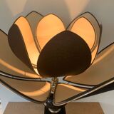 ▪️The Dolphin Lamp Jennings Lotus Lampshade Hollywood Rengency