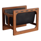 Teak magazine rack by Aksel Kjersgaard for Salin Møbler, 1960s.