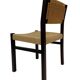 Vintage dining room chairs with papercord seat / 1970 design