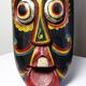 Large Balinese mask carved and hand-painted in wood, Indonesia, 1970s.