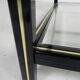 Hollywood Regency coffee table with 2 faceted glass plates, 1970s